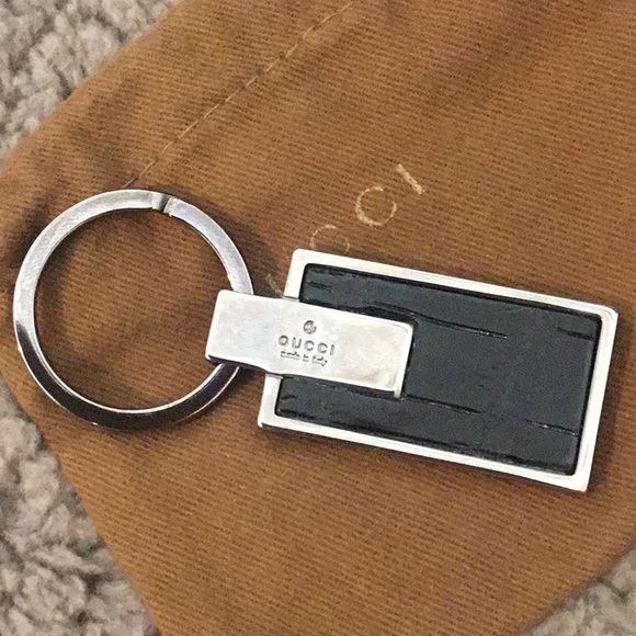 Authentic Gucci Mens Wallet & Gucci Crocodile Leather Key Chain Set - Picture 10 of 16
